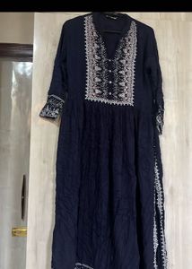Blue Naira Cut Dress