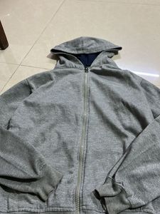 Gray Zip-Up Hoodie