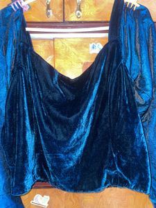 Code Velvet Teal Top