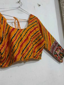 navratri colorful duppataa and blouse