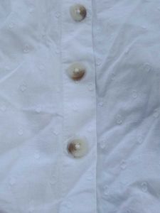 Cute White Button-Up Top