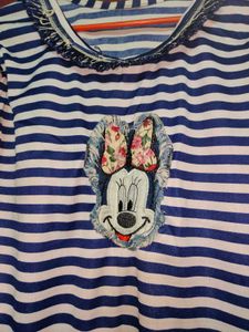 Striped Cold Shoulder Top