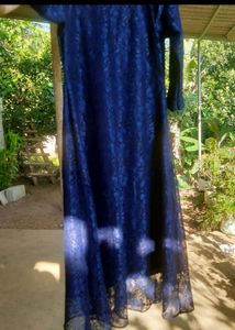 Navy Blue Net Gown