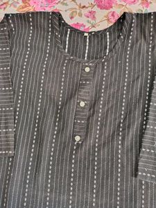 Black Striped Kurti