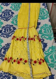 3 Sharara Set Beautiful Yellow
