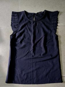 Navy Blue Straight Skirt And Top