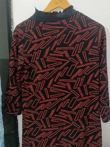 Retro Geometric Print Dress