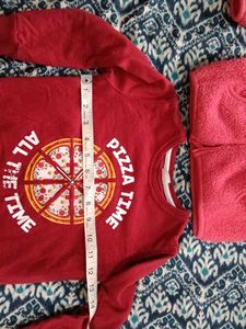 combo of sweat shirt + woolen zipper(3 years)