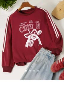 OVERSIZED SAVANA CHERRY RED SWEATSHIRT