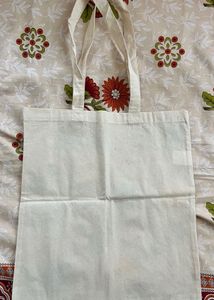 Colourful Hand-painted Floral Cloth Tote Bag