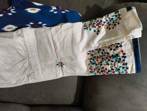 Blue Printed Kurta Set