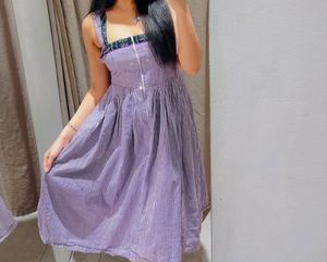 Beautiful Gingham Trendy Korean Dress