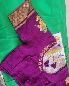 Mysore crepe silk saree.