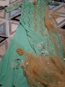 Kurta Circle Plazo With Dupatta