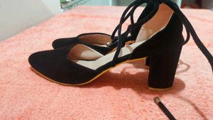 Velvet Solid Pumps/Heels