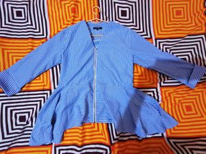 Striped Peplum Top