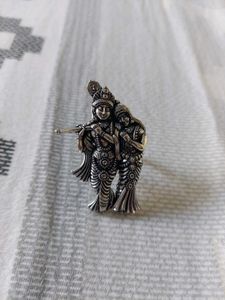 Radha Krishna Oxidized Ring