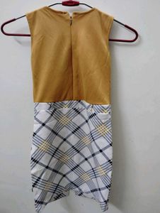 4-6 Year Girls Plaid Jumper Dress