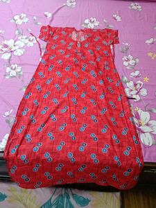Red Floral Nighty