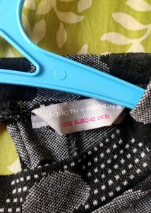 Dorothy Perkins Foral Black &amp; Grey Bodycon Dress