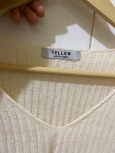 Ribbed V-Neck Top