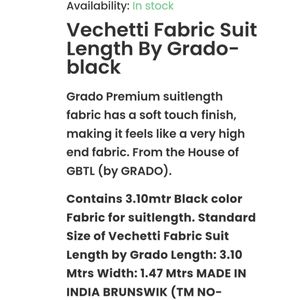Vechetti By Grado Premium Fabric OFFER 💥💥