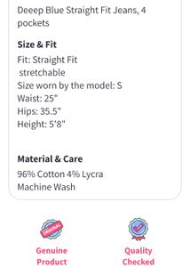 High Raise Straight Jeans