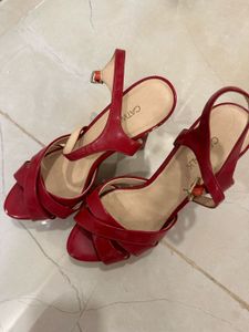 Never Used Red Heels From Europe / Damaged