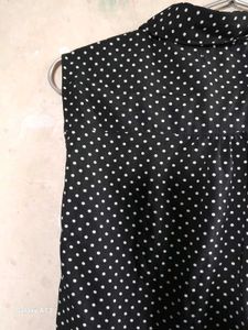 Polka Dot Sleeveless Top