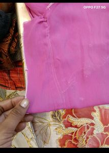 Crepe Kurta Set With Hand Embroidery