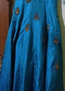 Teal Embroidered Indian Dress 👗 New