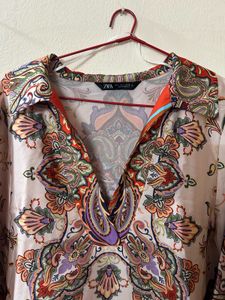 Paisley Print Dress