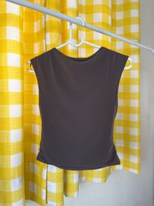 Brown Sleeveless Top