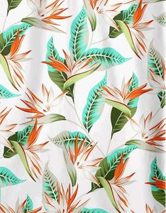 Tropical Print Short Sleeve Shirt