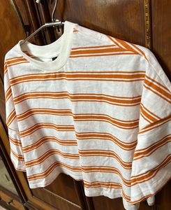 H&amp;M Striped Crop Top