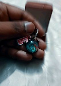 A Unique Keychain Type article Peacock Feather Des