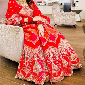 Pink/Multicolour Lehanga with dupatta