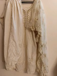 Punjabi Suit With Beautiful Net Dupatta✨