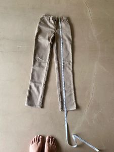 Boys Beige Elastic Waist Casual Chino Pants