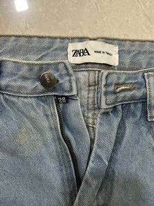 Zara Light Wash Mom Jeans