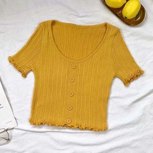 Yellow Crop Top
