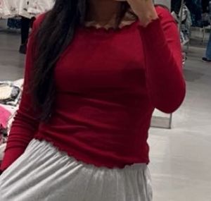 Maroon Long Sleeve Top