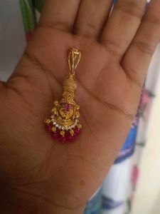 Balaji Pendant With Chethan Rubys
