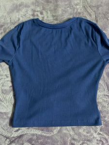 Blue Crop Top