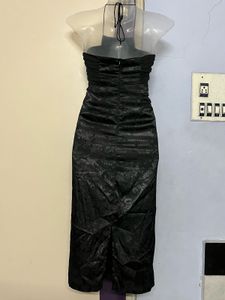 Pinterest Black Halter Neck Midi Dress