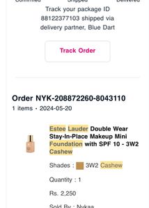 Estee Lauder Foundation Shade Cashew