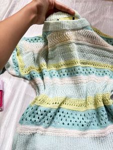 Zudio Korean Striped Knit Sweater