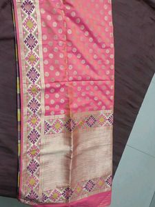 Pink Banarasi Dupatta