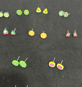 Fruit Earring Set - Sweet and Stylish Accessories!