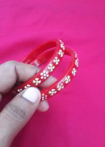 Red &amp; Gold Bangles